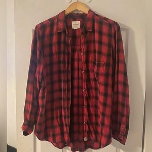 Soft cozy AE Flannel boyfriend fit